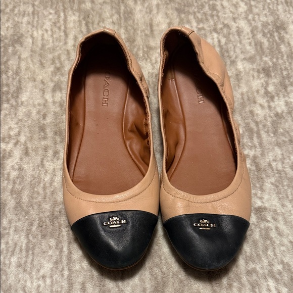 Coach Shoes - Coach Women's Tan and Black Loafers